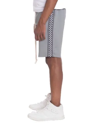 Checkered Stripe Track Shorts in multiple colors