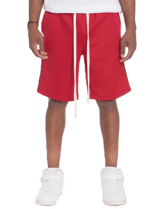 Checkered Stripe Track Shorts in multiple colors
