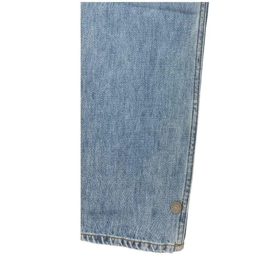 Free People x Sandrine Rose High Waisted Buckle Distressed Jeans Denim Women’s 27 New
