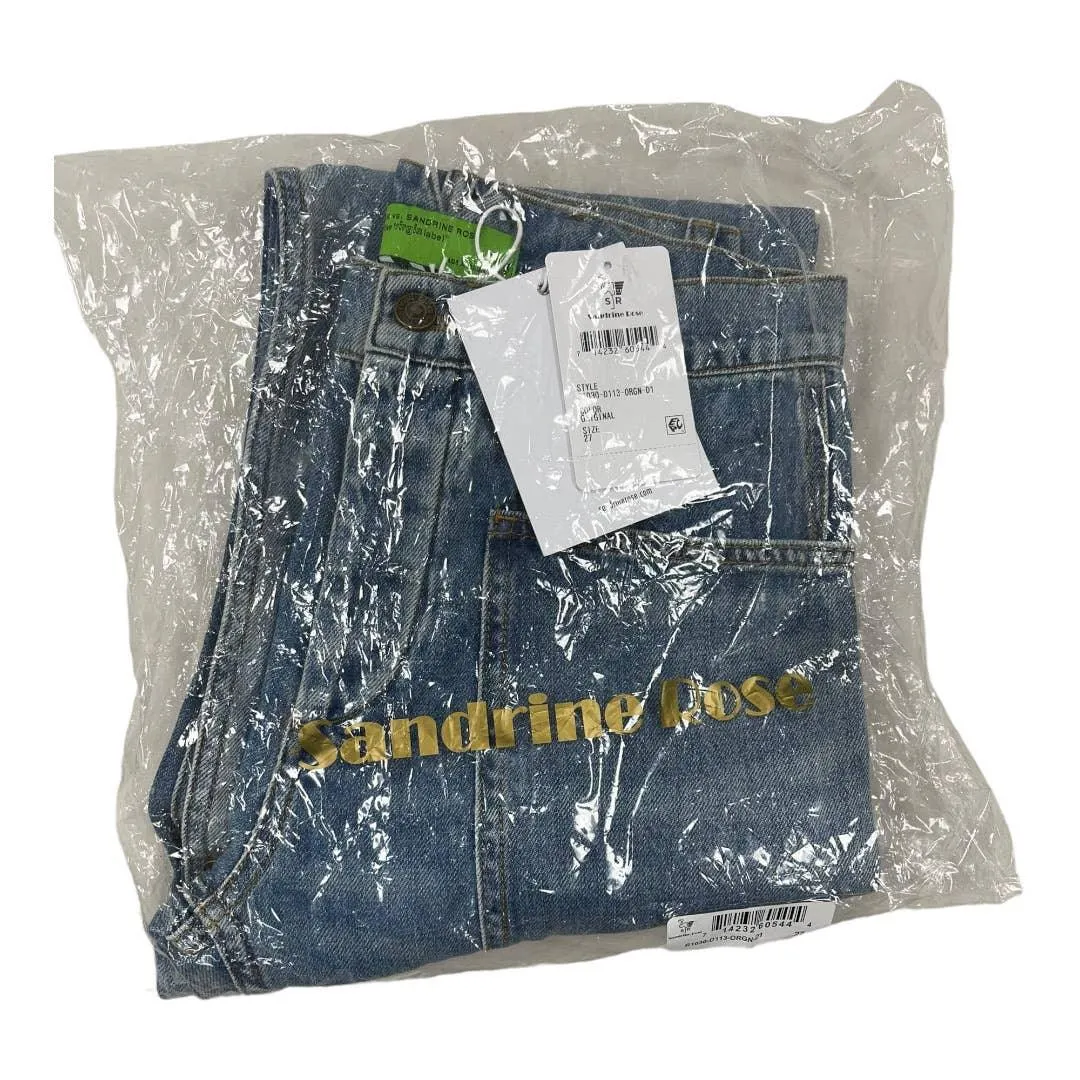 Free People x Sandrine Rose High Waisted Buckle Distressed Jeans Denim Women’s 27 New