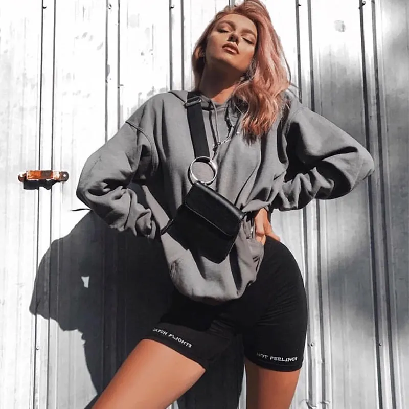 High Waist 2019  Fashionshorts women sexy biker shorts fitness korean casual sexy short cotton black Athleisure Cycling Shorts