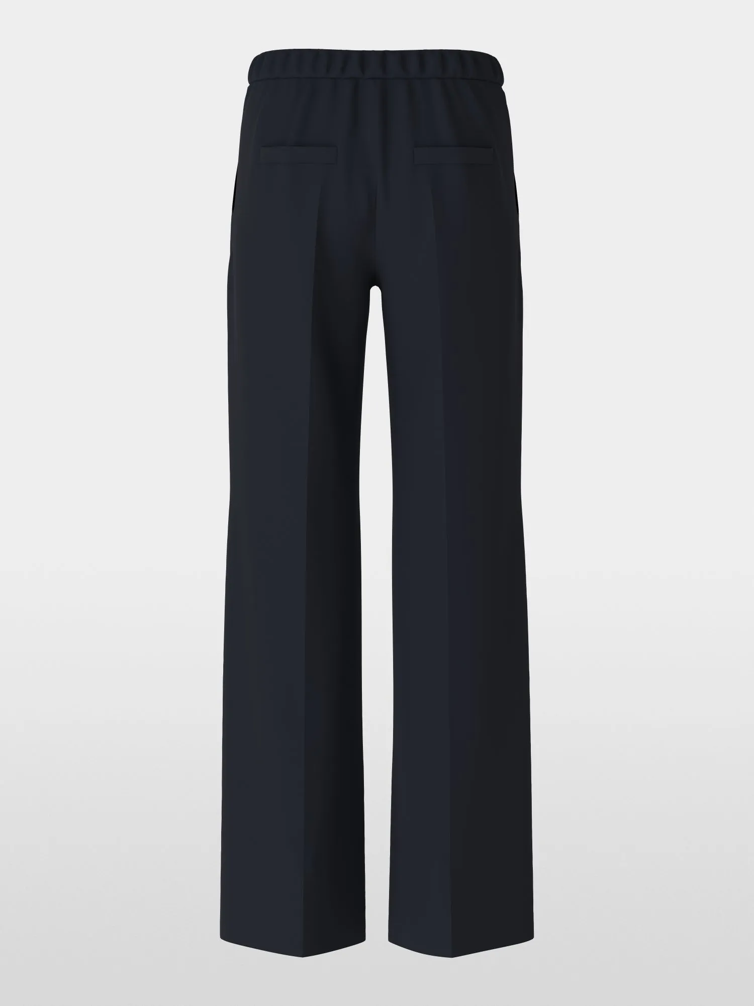 Midnight Blue Washington Wide Leg Tailored Pants