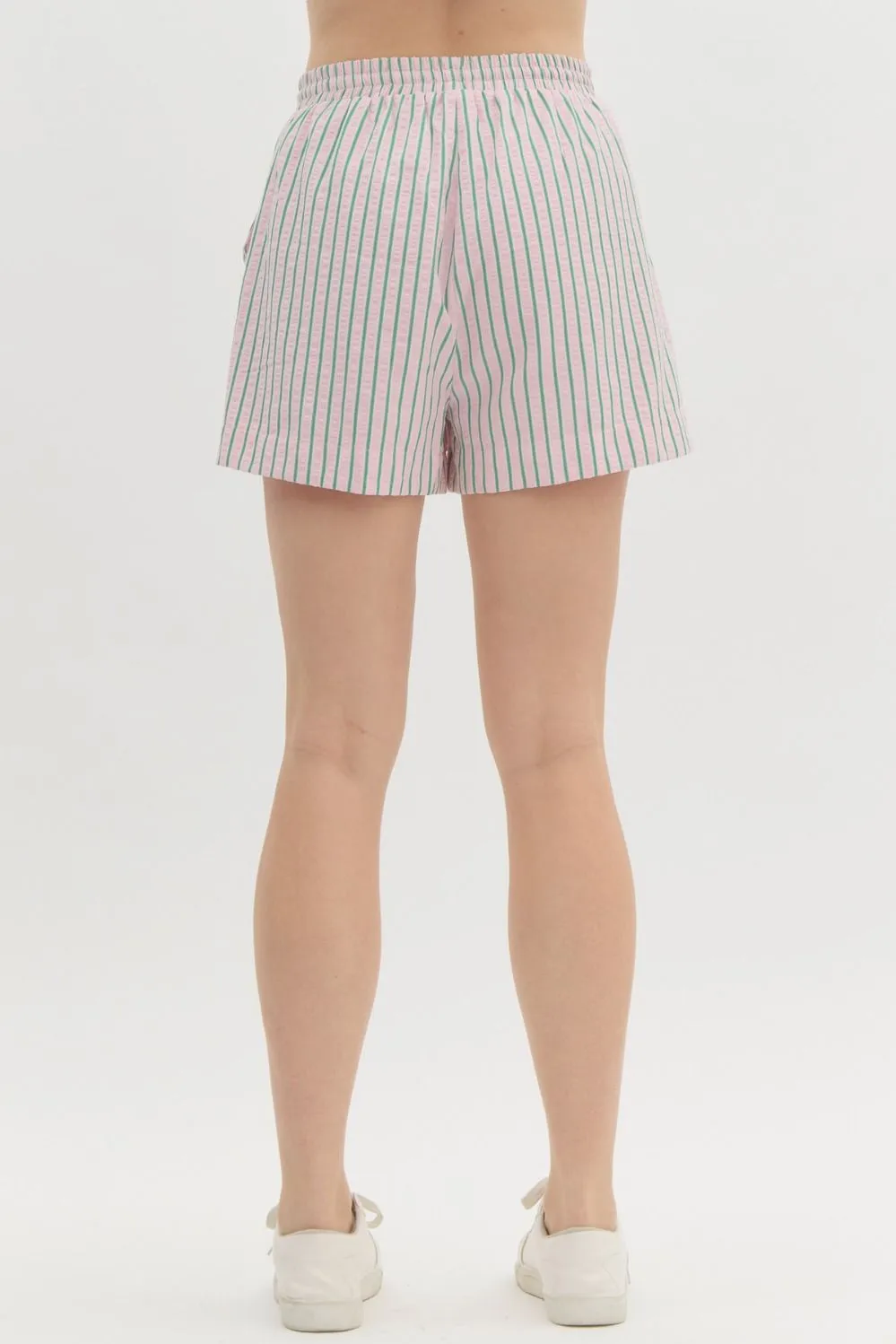 Pink Stripe Shorts