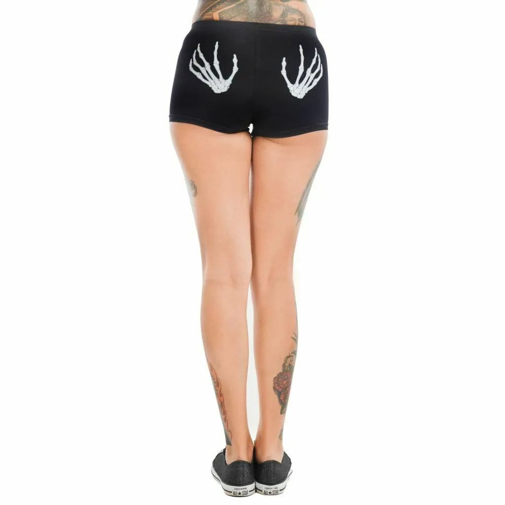 Skeleton Hands Hades Womens Hot Shorts