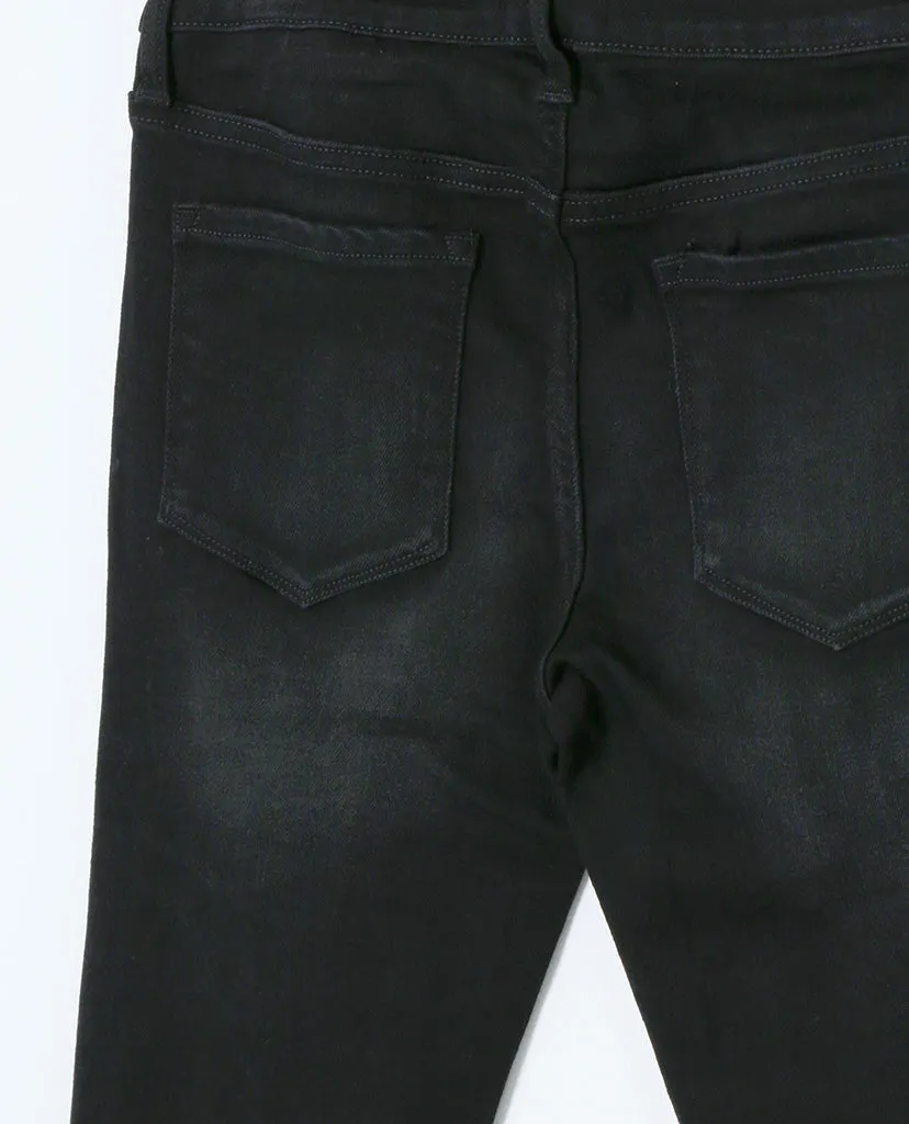 Spotless Mind Black Denim Distressed Skinny Jeans