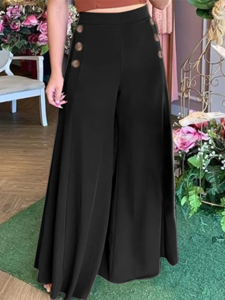 Wide Leg High Waist Pantaloon For Women