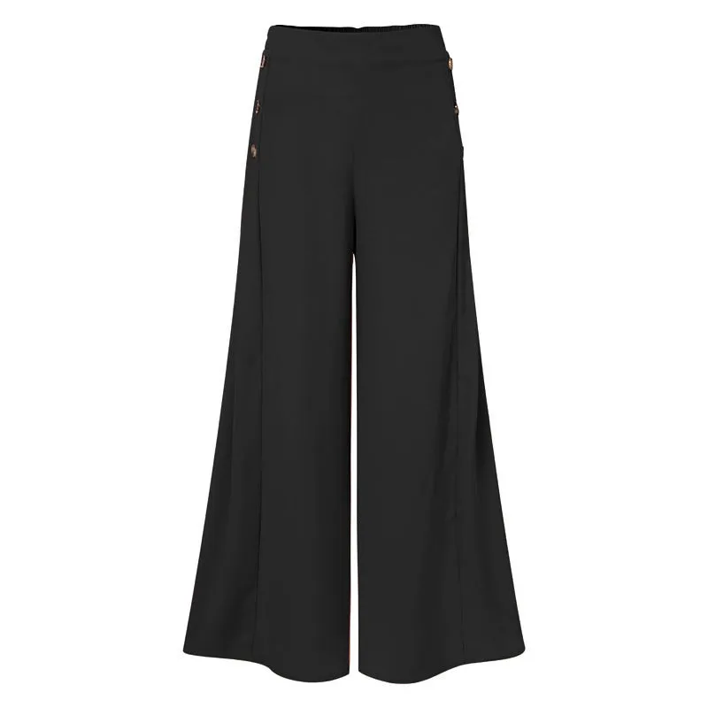 Wide Leg High Waist Pantaloon For Women