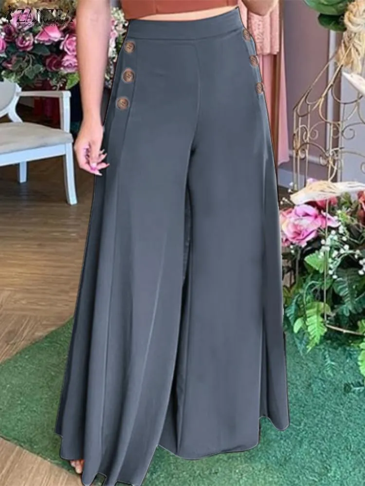 Wide Leg High Waist Pantaloon For Women
