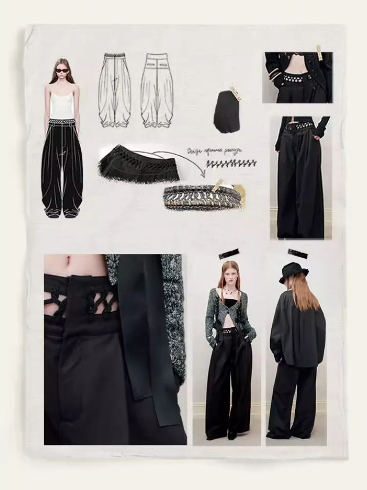 Wide Leg Western Pants【s0000008181】