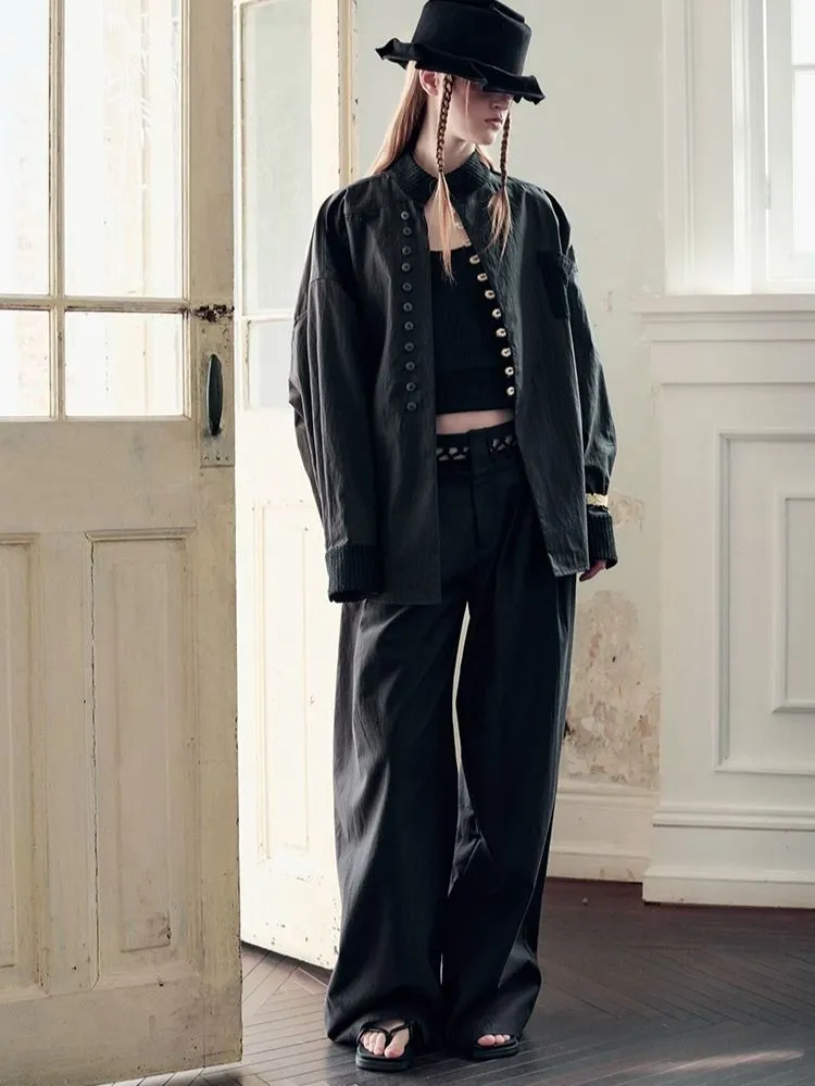 Wide Leg Western Pants【s0000008181】