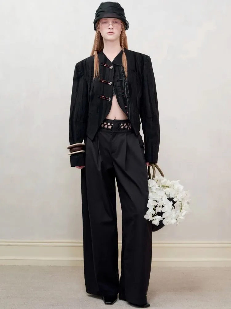Wide Leg Western Pants【s0000008181】
