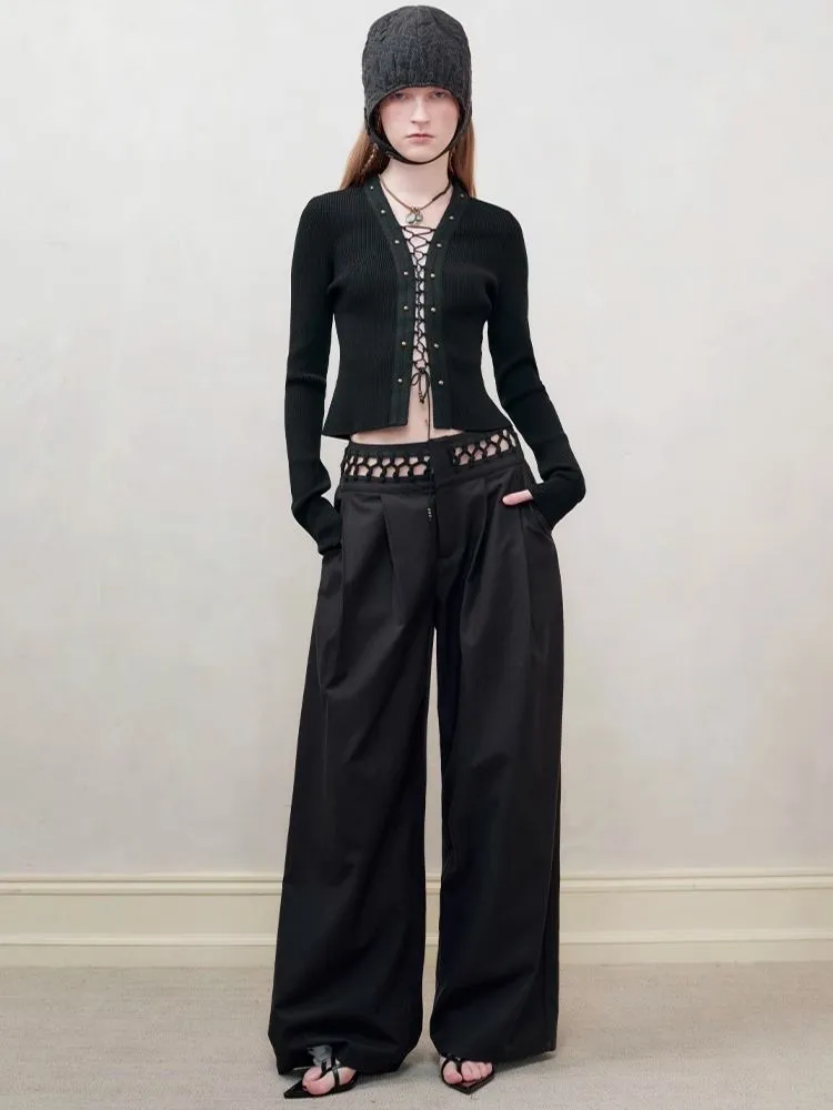 Wide Leg Western Pants【s0000008181】