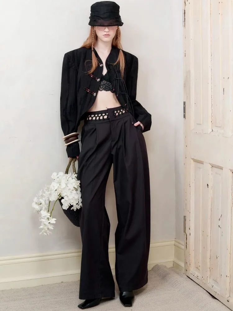 Wide Leg Western Pants【s0000008181】