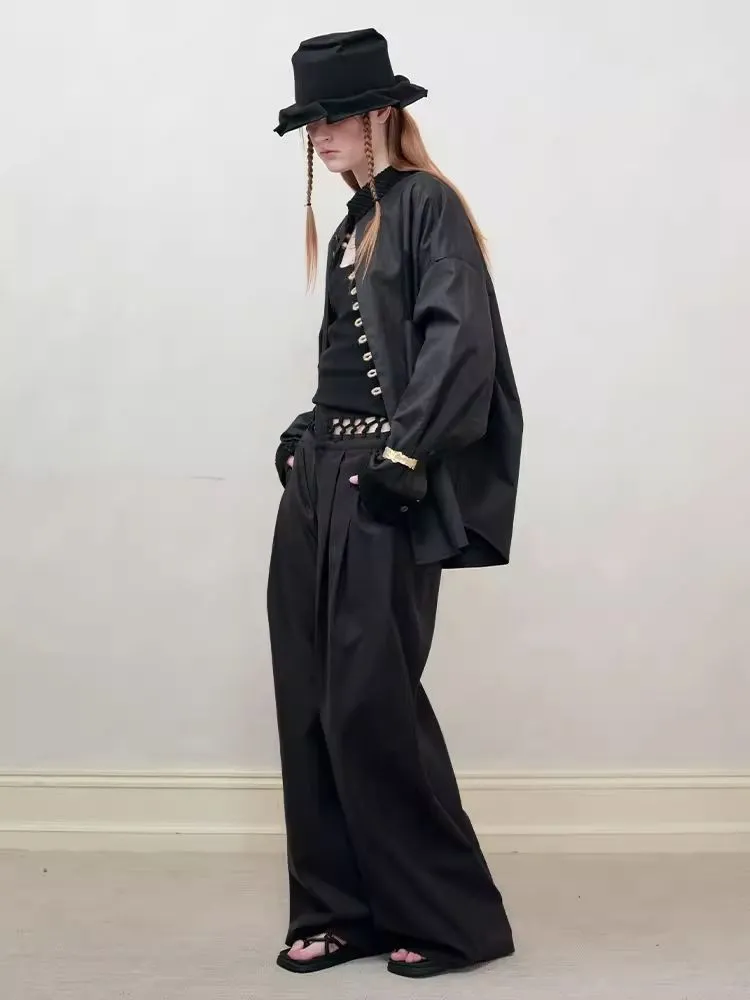 Wide Leg Western Pants【s0000008181】