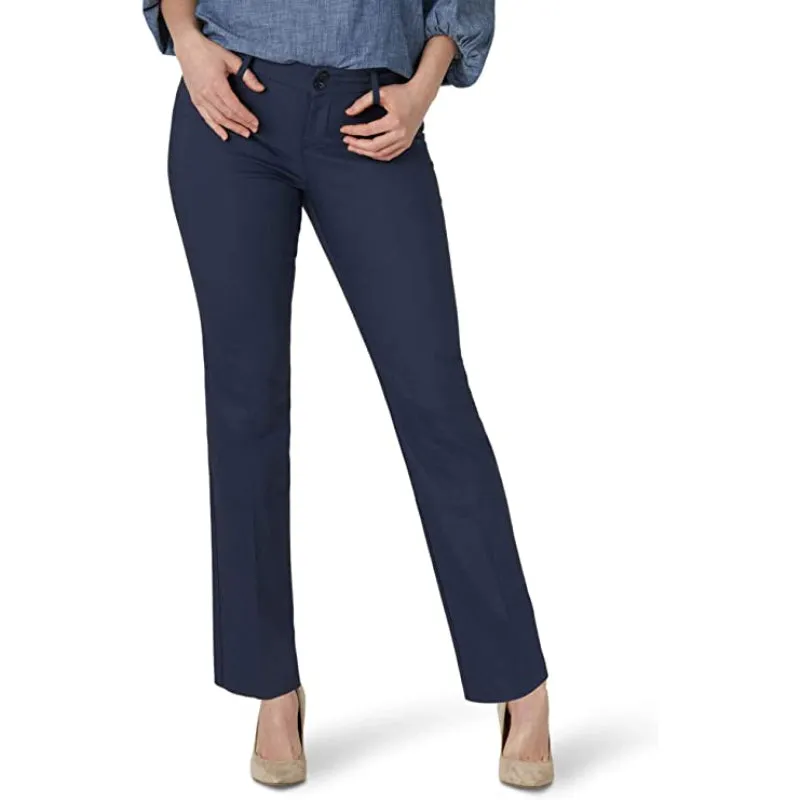 Women Straight Regular Fit Secretly Shapes Leg Pants